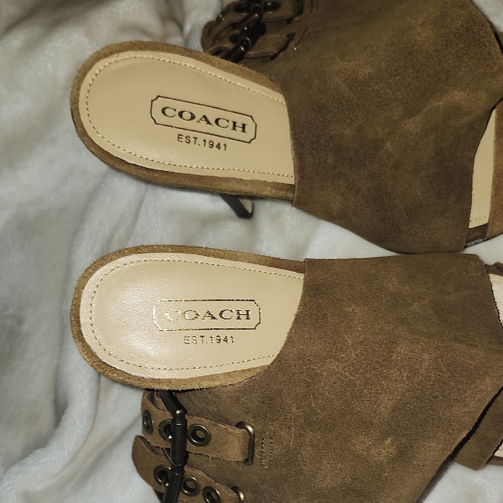 Coach Brown High Heel Heels with Sleek Silhouette - Picture 5 of 5